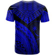 Chuuk Custom Personalised T-Shirt Royal Blue- Polynesian Necklace and Lauhala