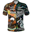 (Custom Personalised) New Zealand Maori Aotearoa And Australia Aboriginal Polo Shirt Together - Paua Shell