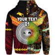 (Custom Personalised) Papua New Guinea And Australia Aboriginal Hoodie Together, Custom Text And Number