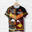 Papua New Guinea And Australia Aboriginal T Shirt Together