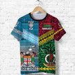 Vanuatu And Fiji T Shirt Together - Bright Color