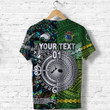 (Custom Personalised) New Zealand Maori Aotearoa T Shirt Cook Islands Together - Paua Shell, Custom Text And Number