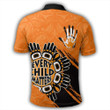 Alohawaii Polo Shirt - Orange Shirt Day Polo Shirt Every Child Matters Handprints Polo Shirt