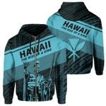 Alohawaii Clothing, Zip Hoodie Polynesian King Kamehameha Kanaka Hawaii Blue | Alohawaii.co