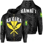 Alohawaii Clothing, Zip Hoodie Polynesian Kanaka Maoli Hawaii, Grey, Gel Style | Alohawaii.co