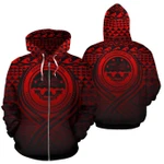 Alohawaii Clothing, Zip Hoodie Federated States of Micronesia All Over Lift Up Red | Alohawaii.co