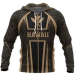 Alohawaii Clothing, Zip Hoodie Hawaiian Kanaka Maoli Sport Style Gold Version | Alohawaii.co
