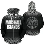 Alohawaii Clothing, Zip Hoodie Marshall Islands All Over Fog Black Style | Alohawaii.co