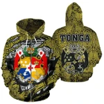 Alohawaii Clothing, Zip Hoodie Tonga Royal King Tatau Yellow Polynesian | Alohawaii.co
