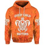 Alohawaii Clothing - Orange Shirt Day Hoodie Every Child Matters - Baby Turtle With Heart