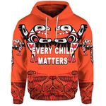 Alohawaii Clothing - Orange Shirt Day Hoodie Every Child Matters - Totem Bird Indigenous