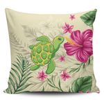 Alohawaii Home Set - Cute Turtle Hibiscus Pillow Covers J0