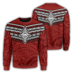 Alohawaii Sweatshirt - Pattern Ngatu Tonga Sweatshirt J09