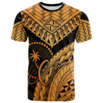 Chuuk T-Shirt Gold - Polynesian Necklace and Lauhala