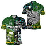 (Custom Personalised) New Zealand Maori Aotearoa Polo Shirt Cook Islands Together - Paua Shell