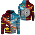 (Custom Personalised) Papua New Guinea Polynesian And Fiji Tapa Together Hoodie - Bright Color