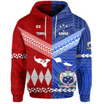 (Custom Personalised) Tonga And Samoa Together Hoodie Unique Style, Custom Text And Number