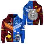 (Custom Personalised) Papua New Guinea And Samoa Together Hoodie, Custom Text And Number