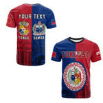 (Custom Personalised) TokoUso T Shirt Tonga and Samoa Together
