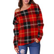 Tartan Womens Off Shoulder Sweater - Marjoribanks - BN