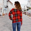 Tartan Womens Off Shoulder Sweater - Marjoribanks - BN