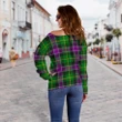 Tartan Womens Off Shoulder Sweater - Selkirk - BN