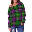 Tartan Womens Off Shoulder Sweater - Selkirk - BN