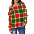 Tartan Womens Off Shoulder Sweater - Gibbs - BN
