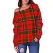 Tartan Womens Off Shoulder Sweater - Munro Modern - BN