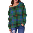 Tartan Womens Off Shoulder Sweater - Davidson Ancient - BN