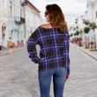 Tartan Womens Off Shoulder Sweater - Dunlop Modern - BN