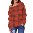 Tartan Womens Off Shoulder Sweater - Grant Weathered - BN