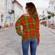Tartan Womens Off Shoulder Sweater - Leask - BN