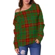 Tartan Womens Off Shoulder Sweater - Fulton - BN