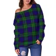 Tartan Womens Off Shoulder Sweater - MacKinlay Modern - BN