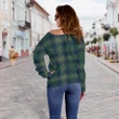Tartan Womens Off Shoulder Sweater - Kennedy Modern - BN
