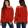 Tartan Womens Off Shoulder Sweater - MacDonnell Of Keppoch Modern