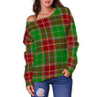 Tartan Womens Off Shoulder Sweater - Baxter Modern - BN