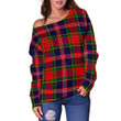 Tartan Womens Off Shoulder Sweater - MacPherson Modern - BN