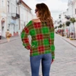 Tartan Womens Off Shoulder Sweater - Baxter Modern - BN