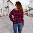 Tartan Womens Off Shoulder Sweater - MacLachlan Modern - BN