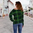 Tartan Womens Off Shoulder Sweater - MacArthur Modern - BN
