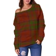 Tartan Womens Off Shoulder Sweater - Drummond - BN