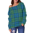 Tartan Womens Off Shoulder Sweater - Lockhart - BN
