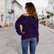 Tartan Womens Off Shoulder Sweater - Home Modern - BN