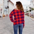 Tartan Womens Off Shoulder Sweater - Hamilton Modern - BN