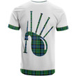 [KID] Forsyth Clan Bagpipes T-Shirt (White) - BN15