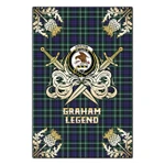 Garden Flag Graham of Montrose Modern Clan Crest Golf Courage  Gold Thistle