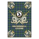 Garden Flag MacDonnell of Glengarry Ancient Clan Crest Golf Courage  Gold Thistle
