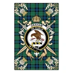 Garden Flag Graham of Menteith Ancient Clan Crest Sword Gold Thistle